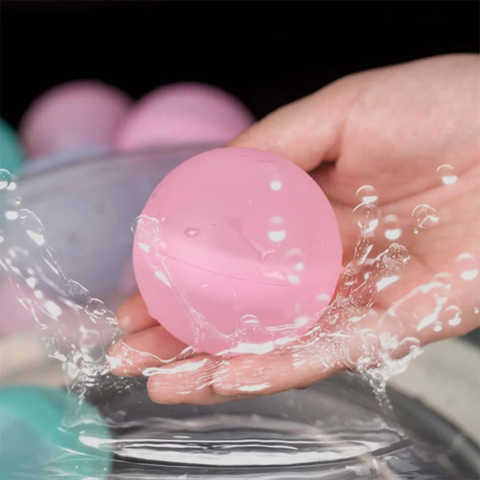 2025 New Reusable Water Balloons Refillable Water Balloon Quick Fill Self Sealing Water Bomb Splash Balls for Kids Swimming Pool