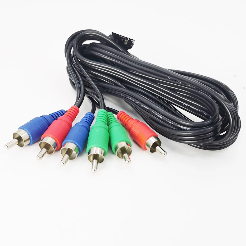 Component Video cable 3-RCA Male to 3RCA Male RGB Ypbpr Component Video Cable for Samsung LG Sony HDTV DVD STB