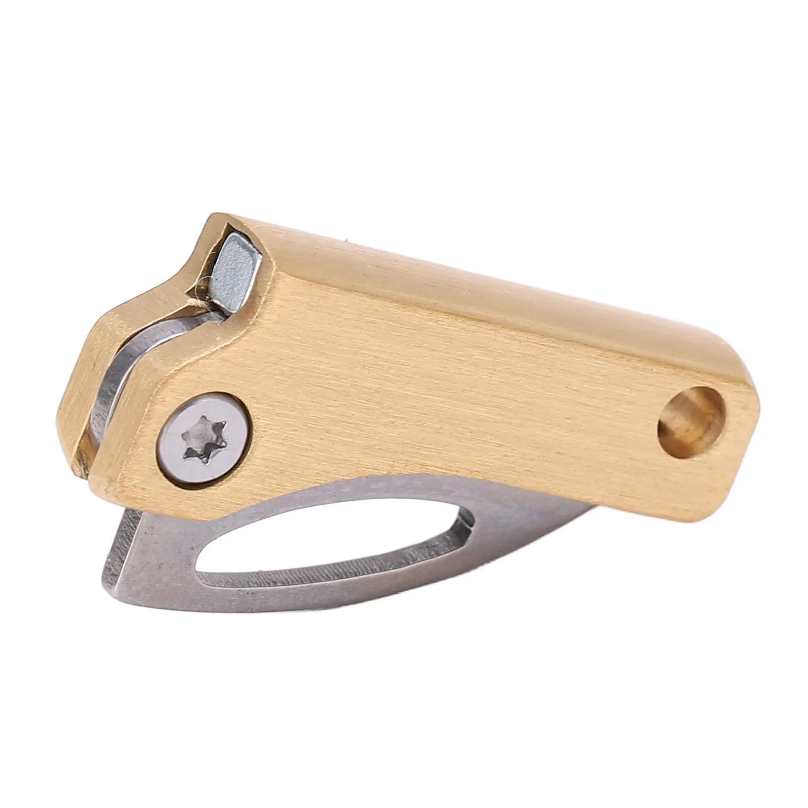 Portable Brass Mini Knife Foldable Portable Multifunction Keychain Tiny Knife for Package Openning