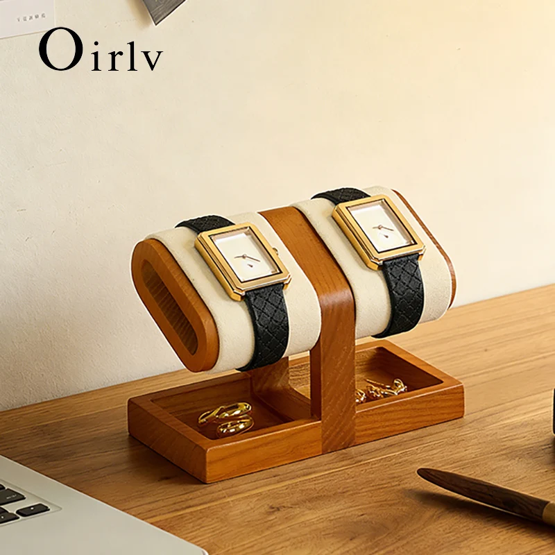 

Oirlv Wooden Watch Stand Jewelry Organizer Watch Holder Ring Earring Bracelet Bangle Jewelry Display Props Watch Organizer Rack