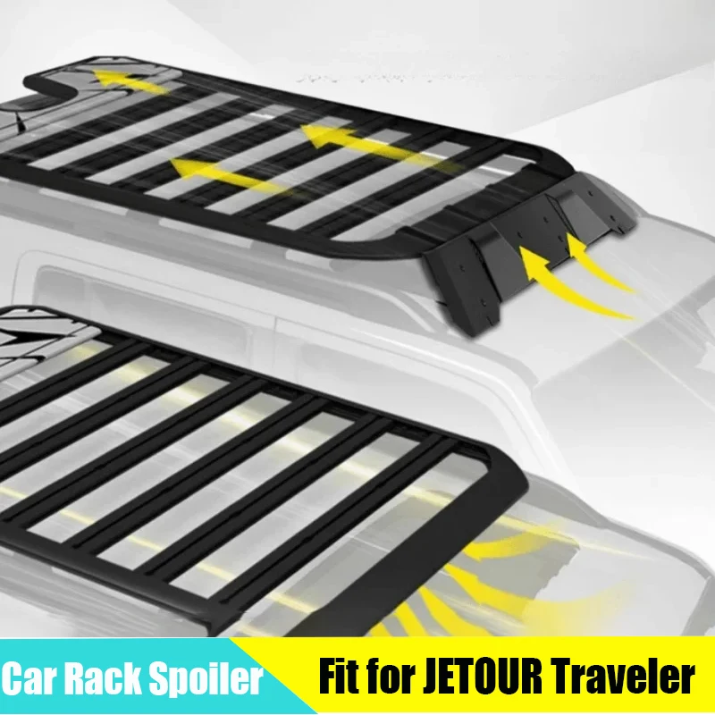 

Автомобильный багажник для кемпинга, спойлер, подходит для JETOUR Traveler T2 2023 + крыша, платформа, шумоподавление, ветрозащита, аксессуары