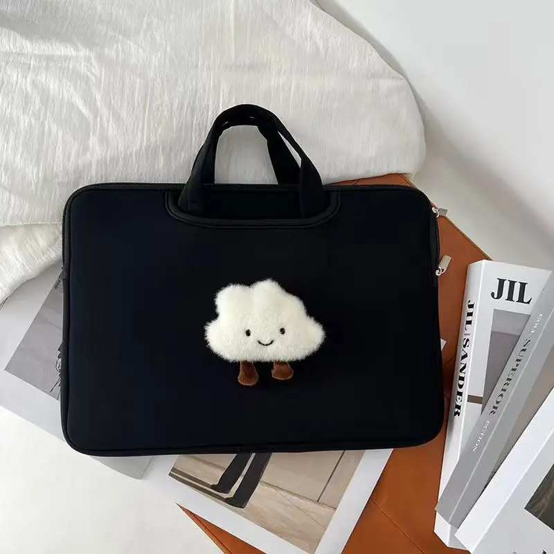 

Ins Cute Cloud Laptop Handbag Anti-shock Tablet Sleeve 11/13/14/15/16inch For Ipad Macbook Xiaomi Samsung Protective Storage Bag