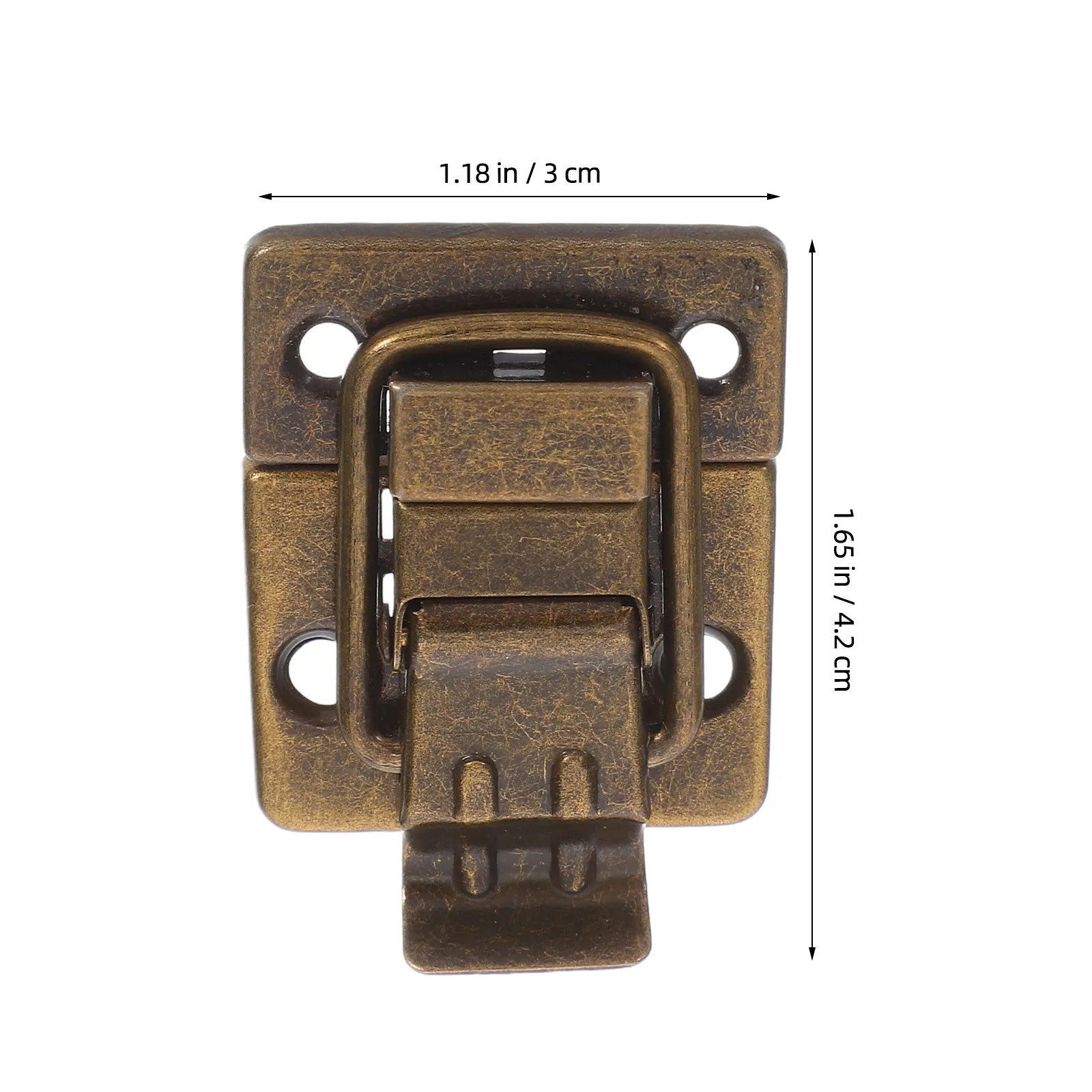 6Pcs Iron Vintage Decorative Toggle Latch Secure Closure for Wooden Jewelry Toolbox Chest Packing Cases