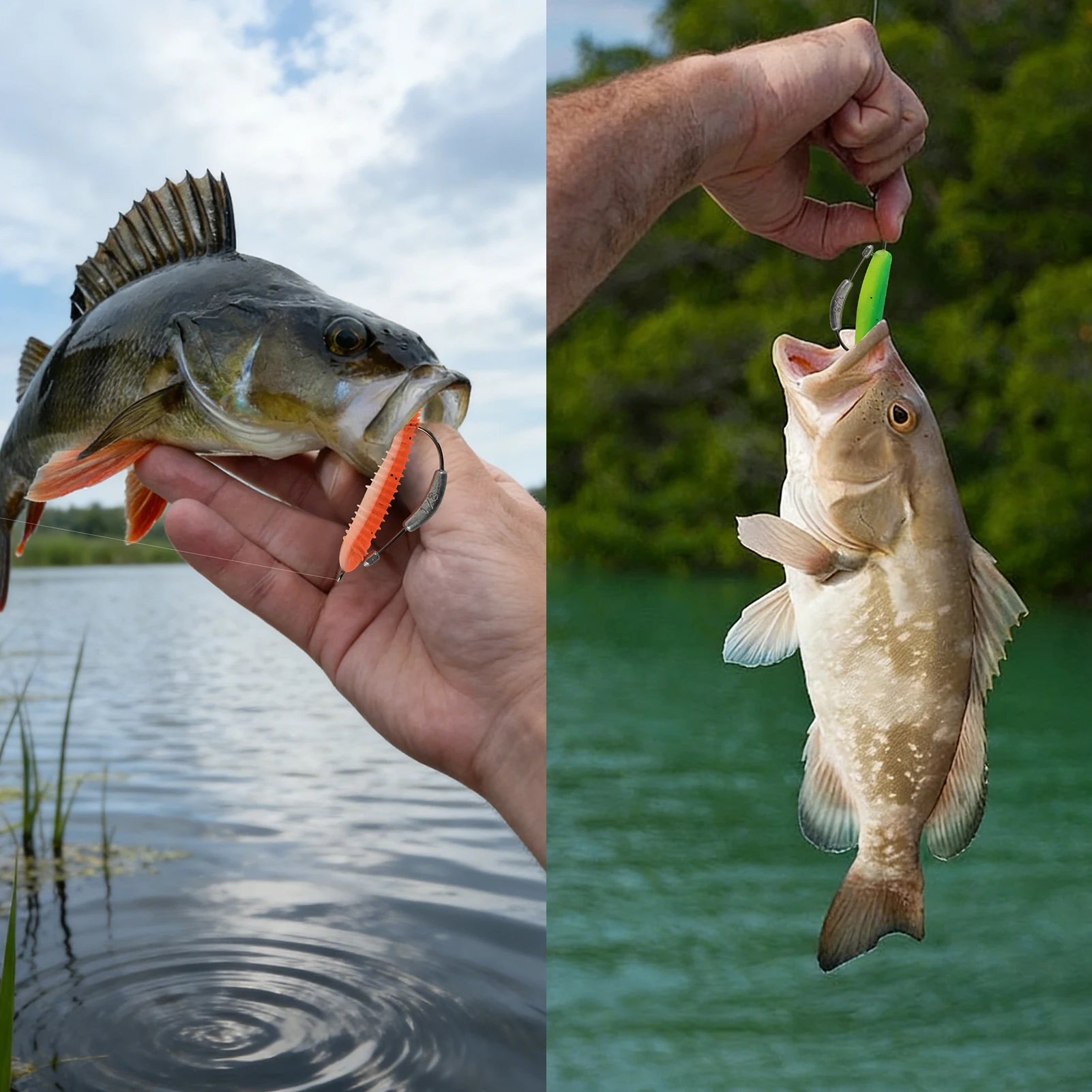 FREE FISHER Anzuelo Swimbait con peso y retenedor cebo – crank - imagen 4