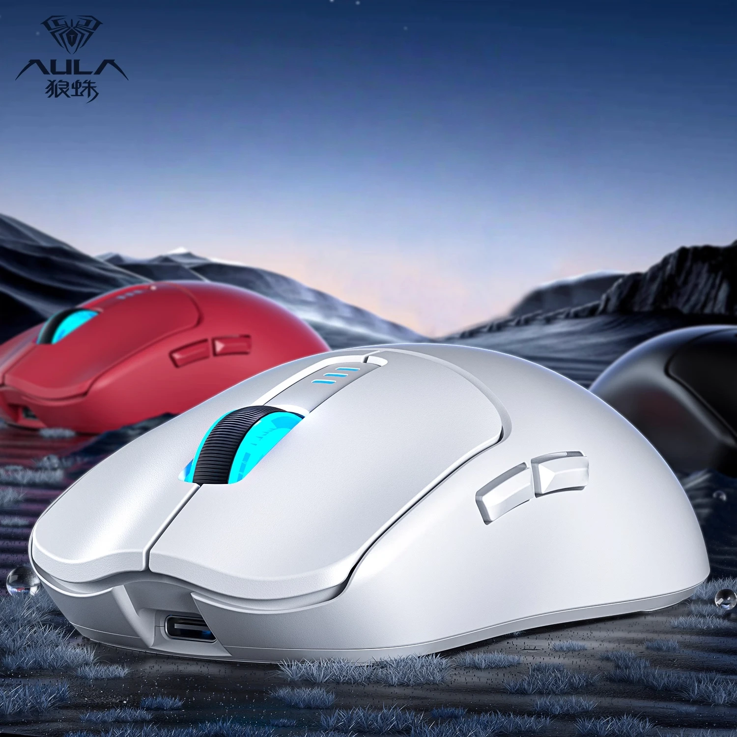 

Aula Spider Sc580 Беспроводная Bluetooth-мышь с тройной зарядкой Легкая офисная игровая универсальная компьютерная периферийная мышь