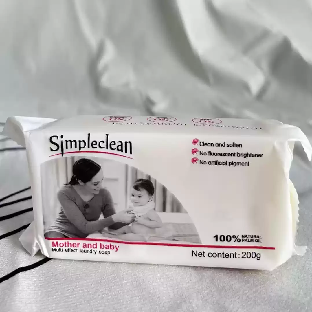

Мыло для стирки Индонезии Simpleclean, 200 г — старомодный мультиэффектный батончик, мощное, но нежное, обеззараживающее и безопасное цвета
