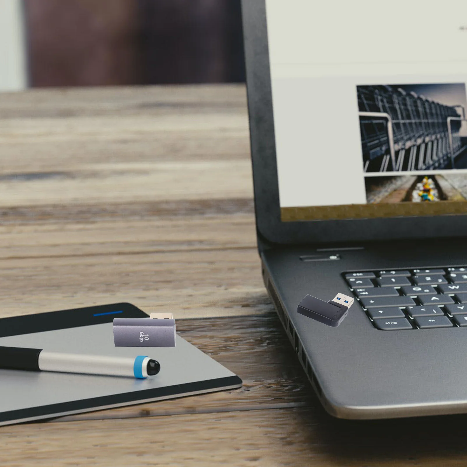 

2Pcs 90 Degree USB Adapter 3.0 Male to Female Connector High Speed 10gbps Data Transfer Space Saving Design Laptop Accessories