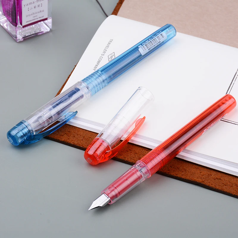 PLATINUM Japanese Platinum PSQC-400/PSQ300 Transparent Pen Student Adult Character Practice Writing Practice Pen Fountain Pen