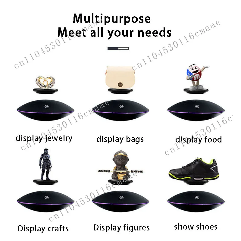 Magnetic Levitation Display Stand Creative Black Technology Ornaments 360-Degree Rotating Display Stand Birthday Gift
