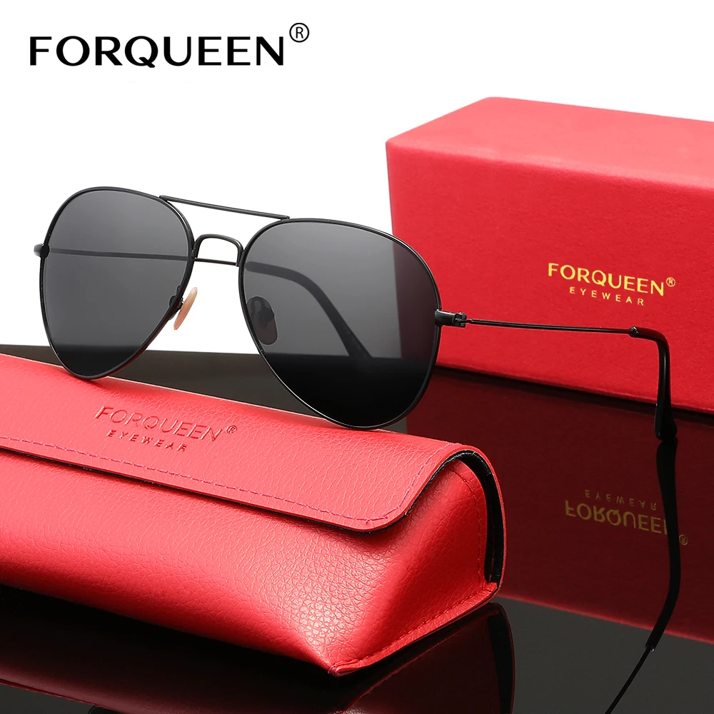 

FORQUEEN Pilot Sunglasses Men Women Fashion Driving Glasses Polarized UV400 Shades Eyewear