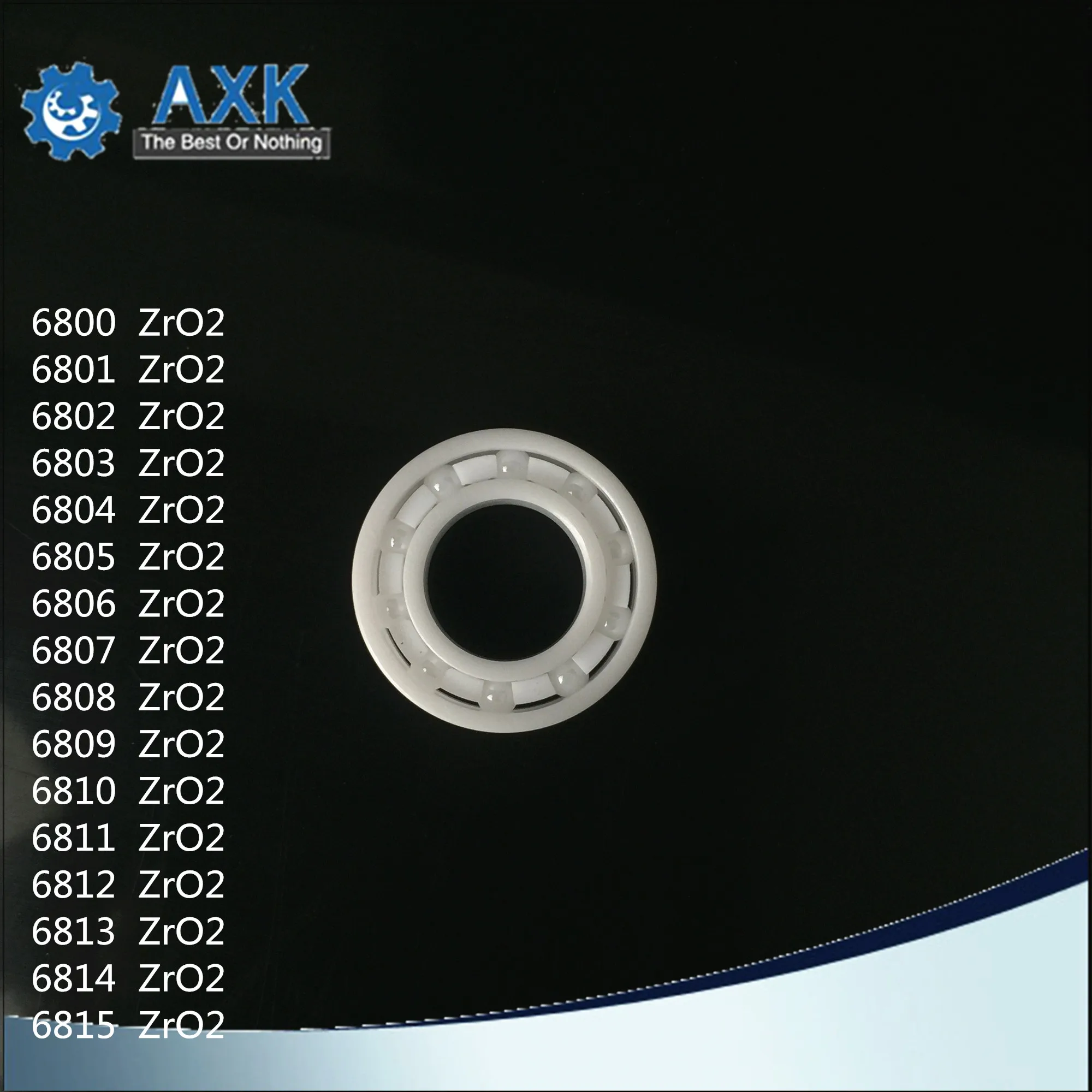 6800 6801 6802 6803 6804 6805-6815 Full Ceramic Bearing ( 1 PC ) ZrO2 Material 6800CE All Zirconia Ceramic 6800 Ball Bearings