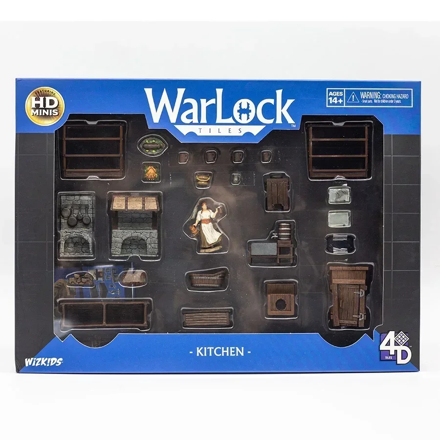 Wizkids Miniature Warlock Tiles Accessories Doors Archways Kitchen Tarven Board Games Toy Hobby Collectibles Children Gifts