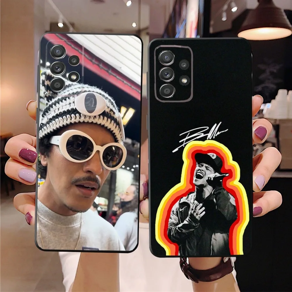 B-Bruno M-Mars Singer  Phone Case For SamsungS24,23,22,21,S20 Ultra Pro 10,S30Plus,S9,20lite Ultra Black Cover