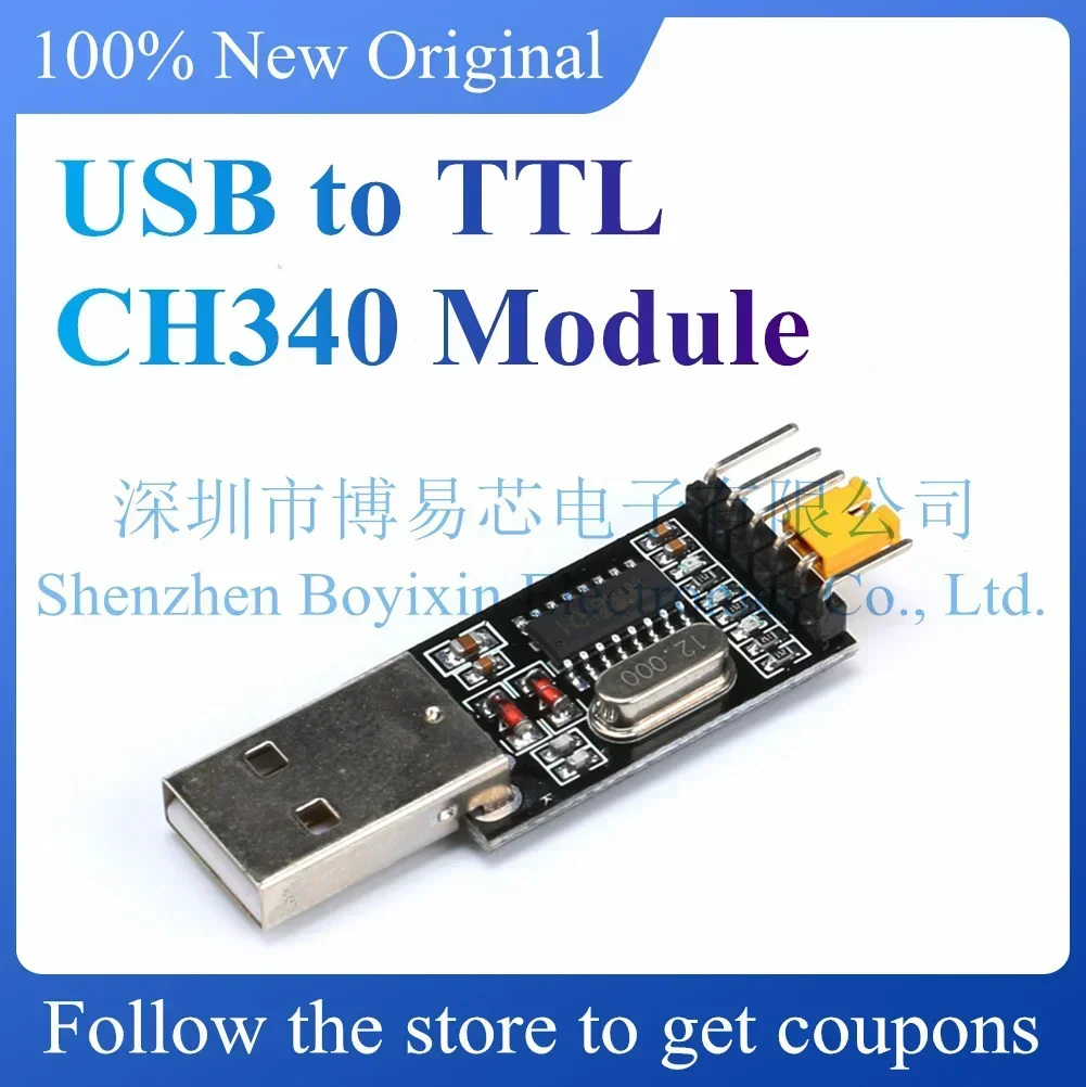 NEW USB to TTL CH340 module STC microcontroller download line brush machine board USB to serial port