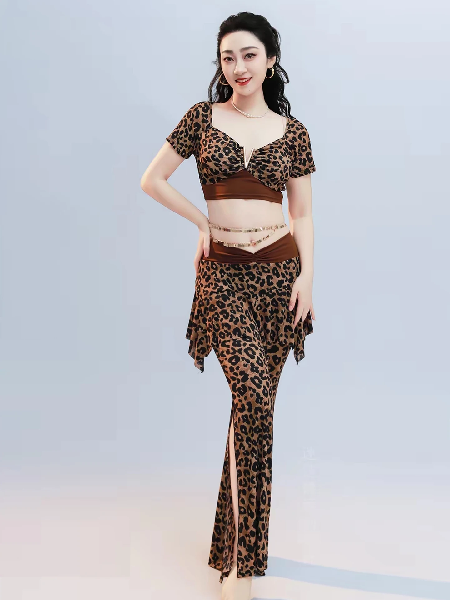 original-mysterious-dance-belly-dance-practice-suit-leopard-print-flared-pants-performance-costume-set-for-fitness-and-yoga