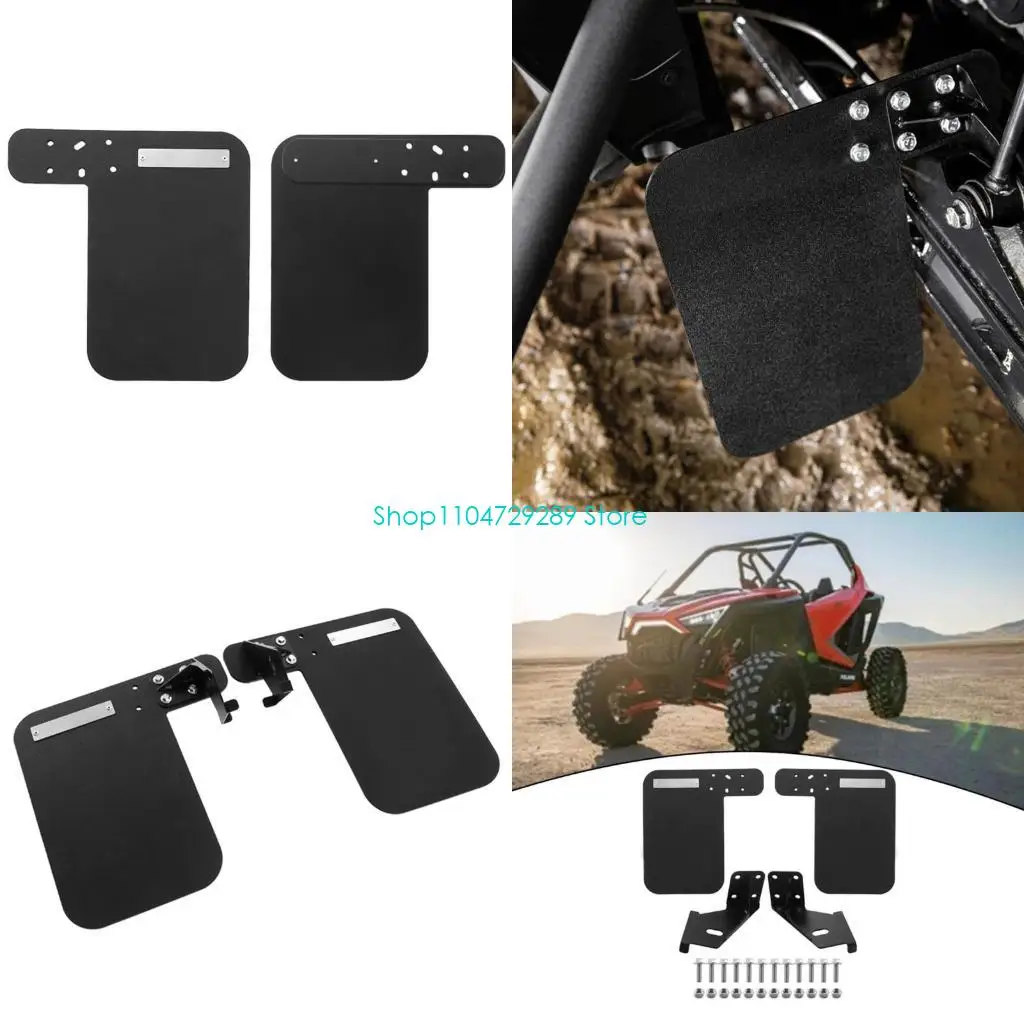 

D8KE Heavy Duty Rear Arm Guard & Mud Flap Set Protective Plastic Rear Arm Cover with Mud Flap Quick Fixing for XP 1000