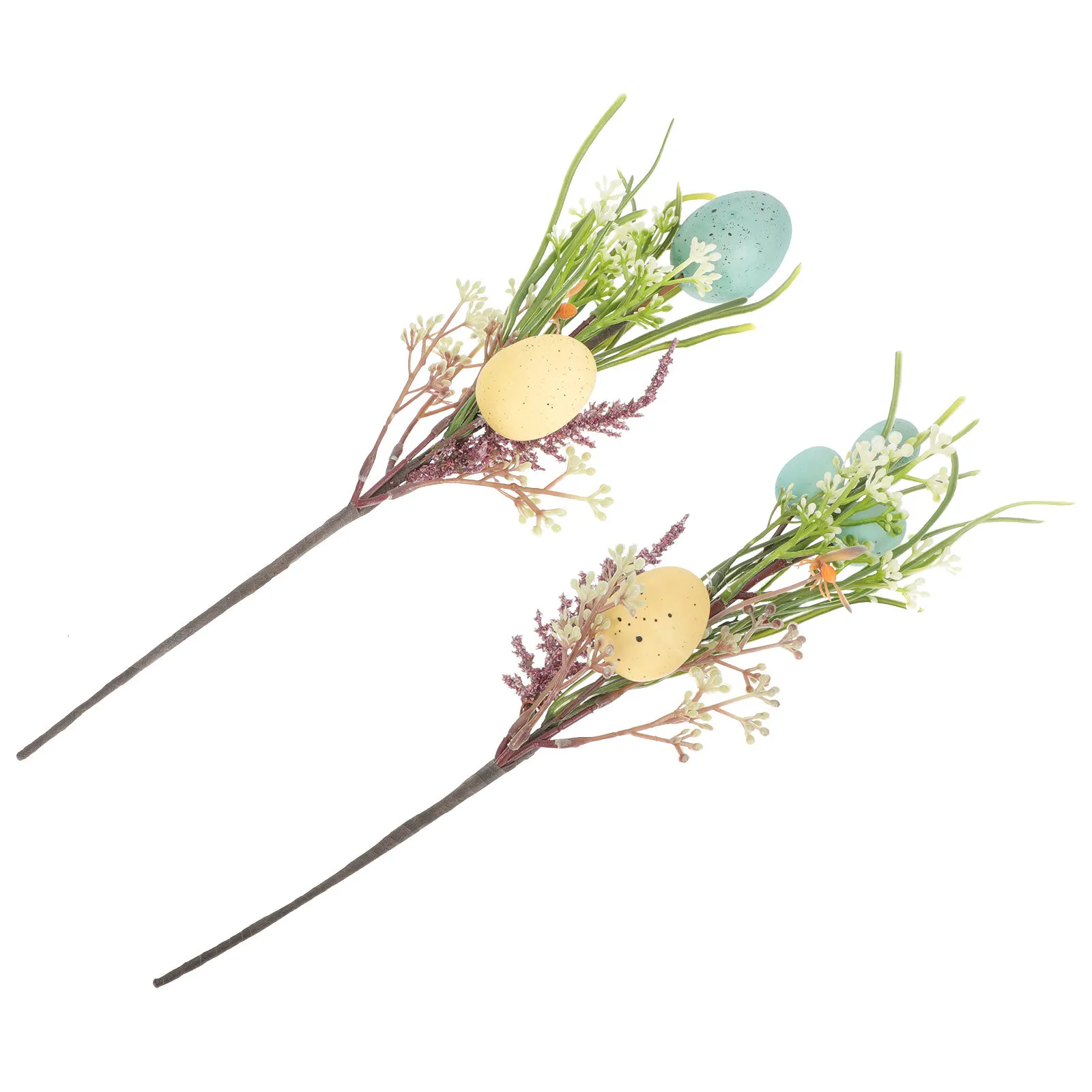 

2Pcs Easter Themed Fake Bouquet Natural Texture Realistic Shape Fine Craftsmanship Home Office Shop Window Decoration