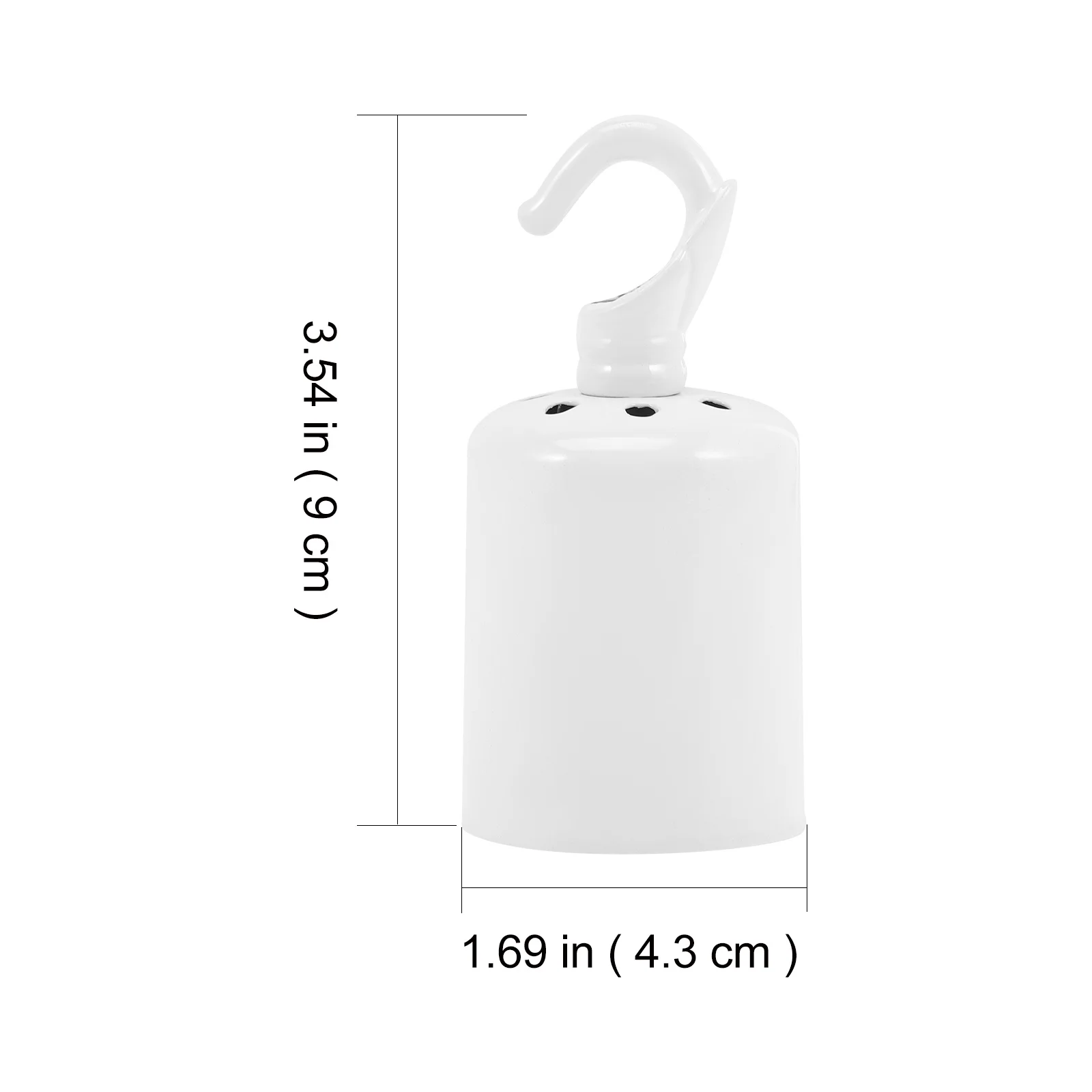 

2Pcs Light Socket E27 Bulb Holder Hook Built-in Threaded Lamp Holder for Home Office Bedroom Light Outlet Lamps for Bedroom