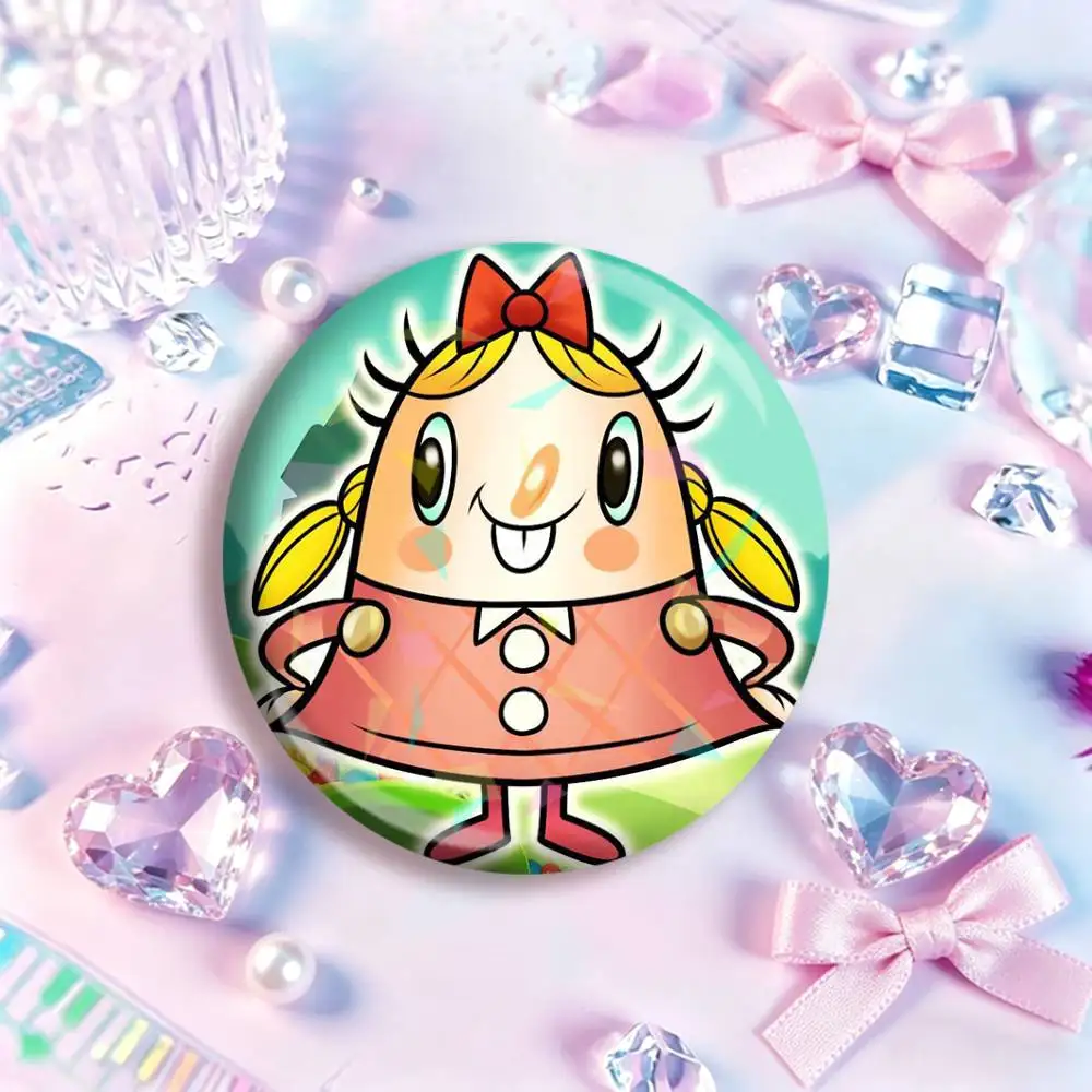 Game C-andy C-rush Saga  Icon Badge Handmade Tinplate Brooch for Chest Ornament Gifts Easter decorations