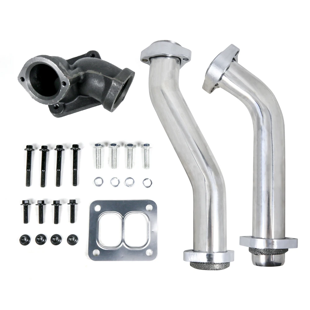 

Heavy Duty Stainless Steel Bellowed up Pipe Kit for 94-97 OBS for Ford 7.3L Powerstroke New Condition
