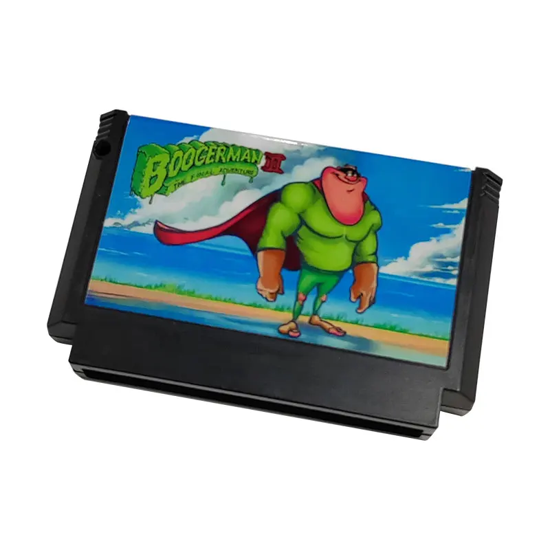 Boogerman ii jogo cartucho, console de videogame, 8 bit, 60p