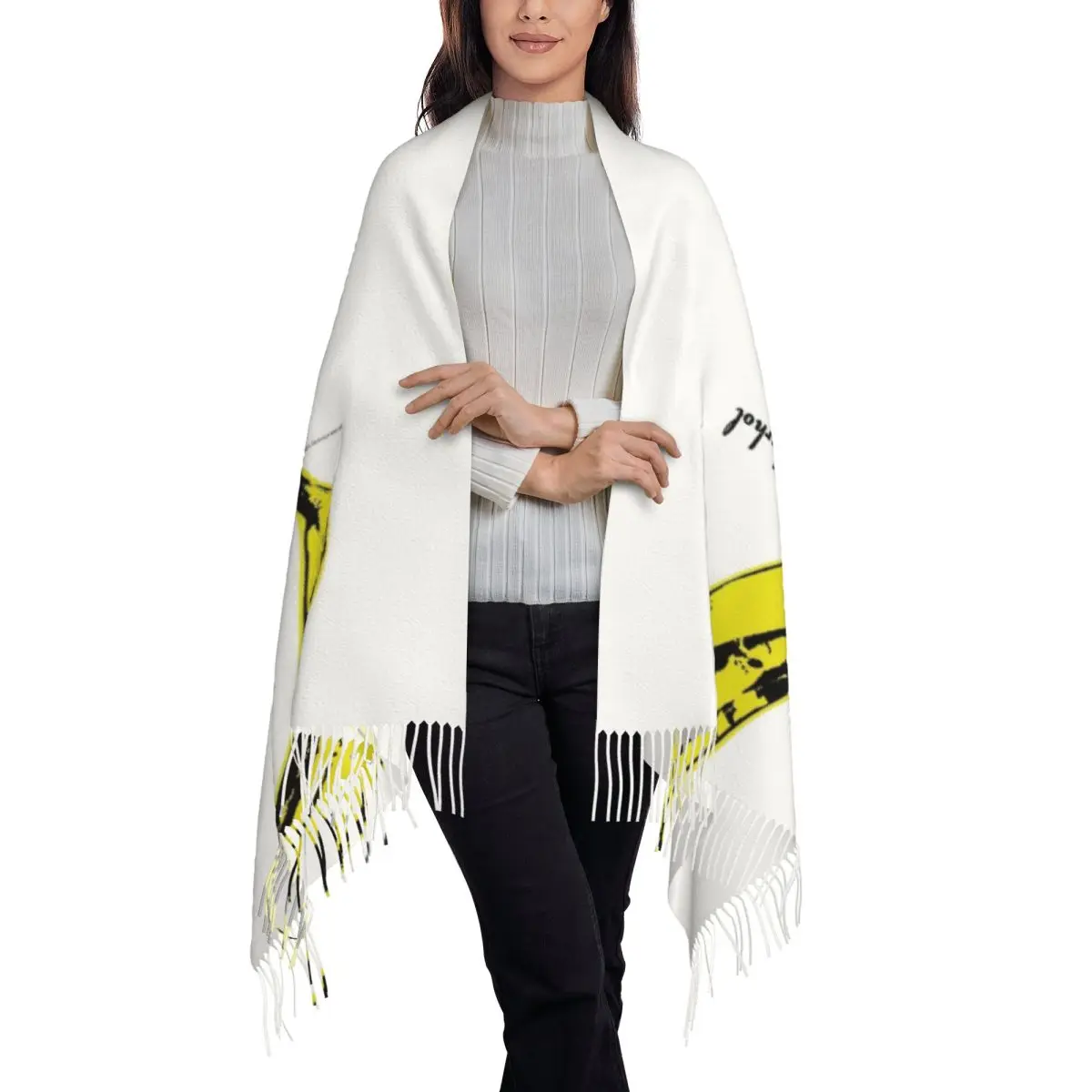 Andy Warhol Banana Velvet Underground Scarf Tassel Scarves Women Soft Warm Shawls and Wraps Large Fall Winter Shawl Wrap