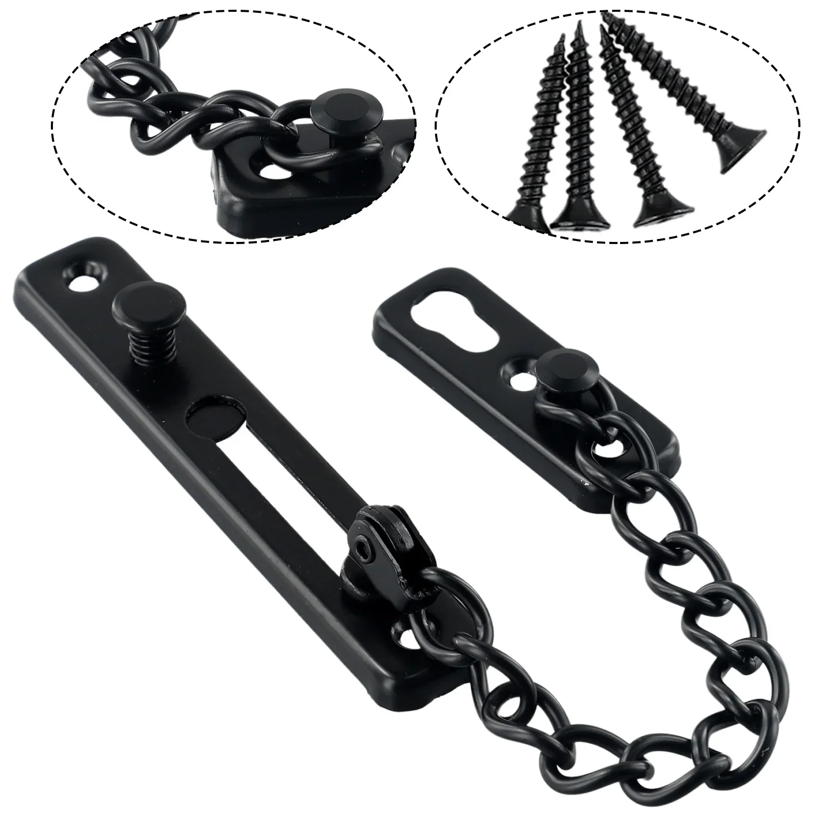 Security Door Chain Door Chain Anti-theft Chain Latch Bolt Restrictor Safety Guard Lock Door Chain Door Chain Lock