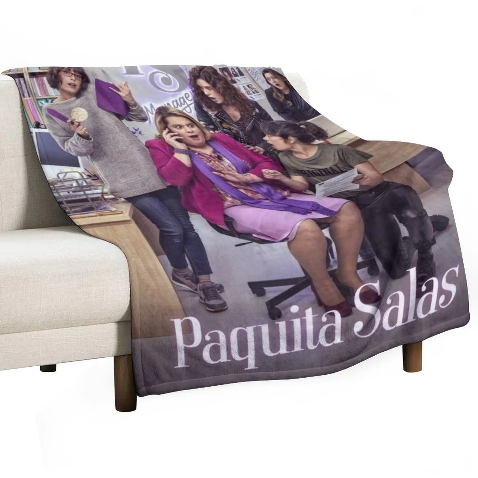 Paquita Salas Throw Blanket Decorative Sofa christmas decoration Blankets For Baby Flannel Blankets