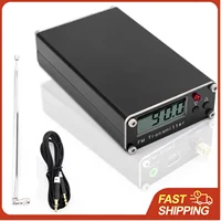 Transmisor FM de 2 km y 0.5 W, 76M-108Mhz, Pantalla Digital, Transmisión Estéreo FM, USB Tipo C, para Iglesias, Radiodifusión en Automóviles, Estaciones de Radio Universitarias