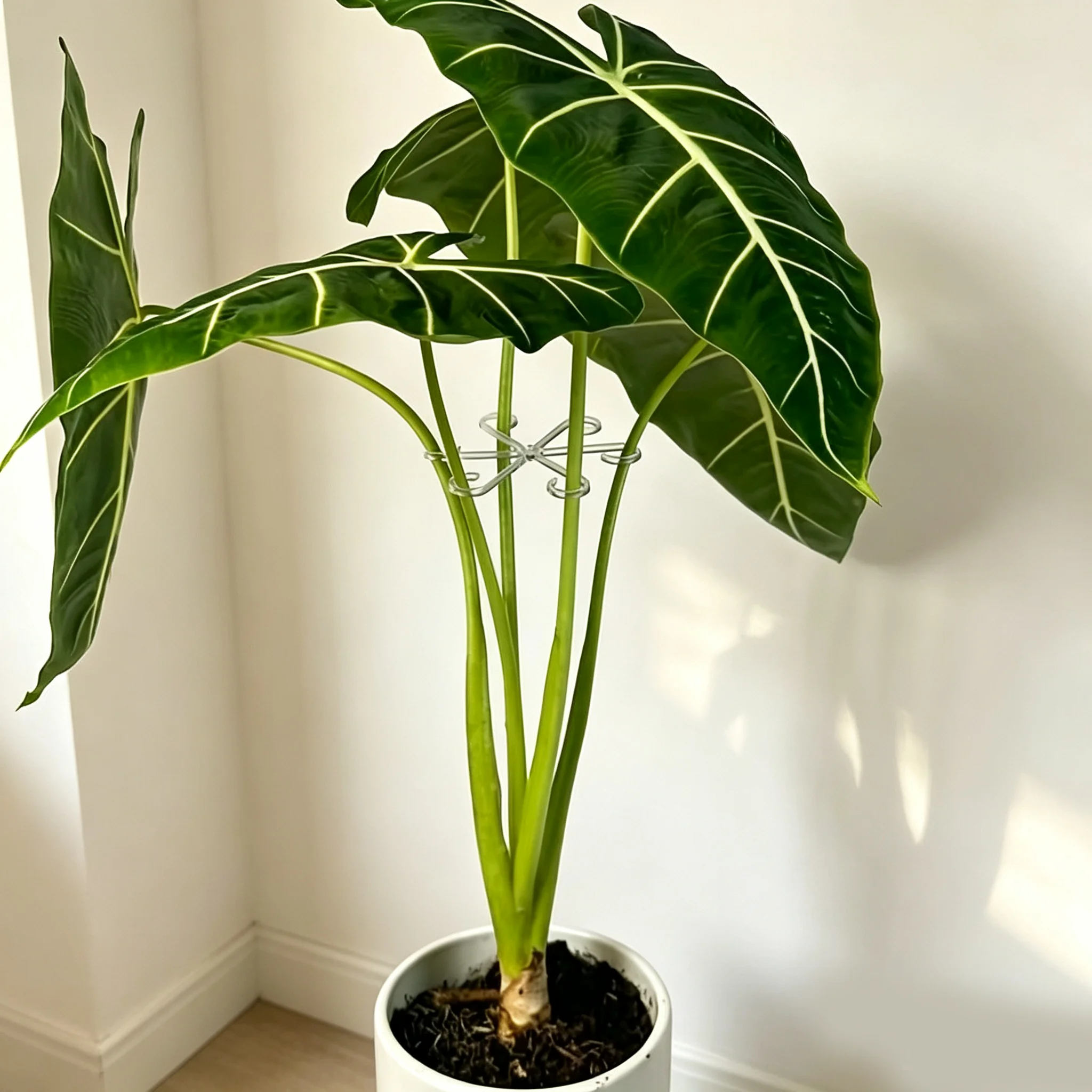 Horticultural Plant Turtle Back Bamboo Support Fixator 4‑piece Set of Plant Stem Support Clips, Hydroponic Tree Branch Fixation