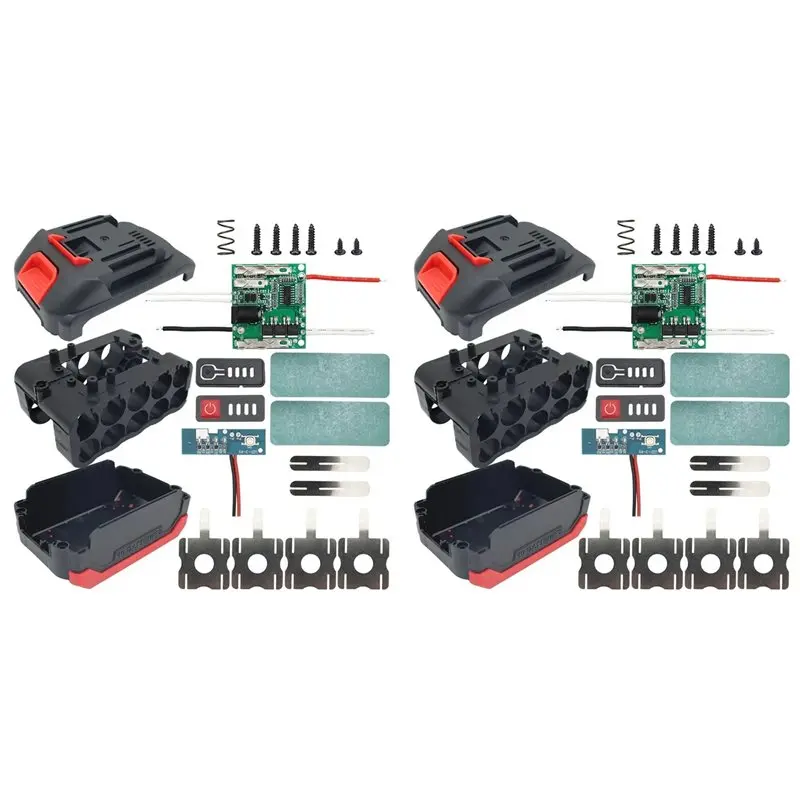 

Пластиковый корпус для 2 литий-ионных аккумуляторов N04R с платой защиты PCB для Lomvum, Zhipu, Hongsong, Jingmi