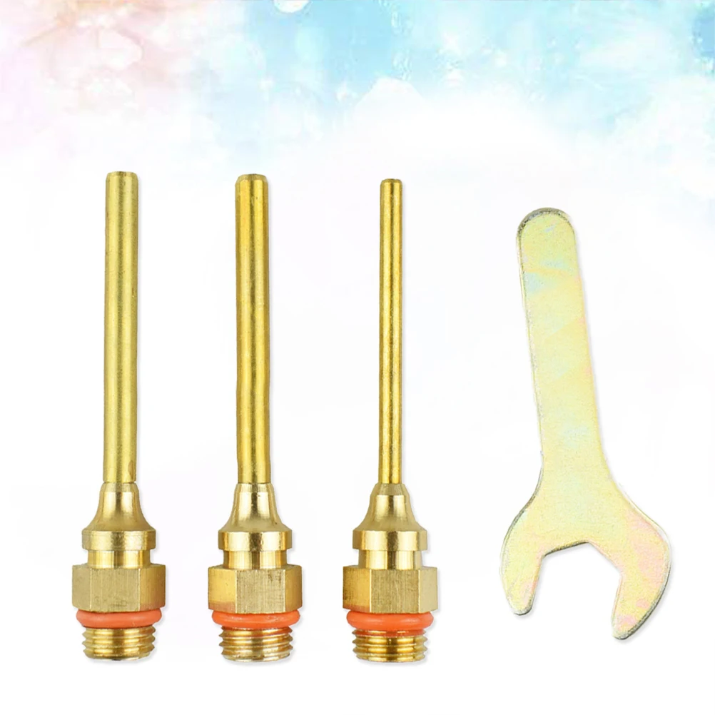 

4pcs Nozzle Nozzle with Wrench Hot Melt Glue Nozzle Glue Spare Part Copper Nozzle Different Size Nozzle