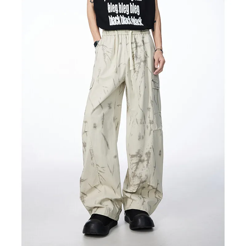 

LAPPSTER Men Women Camo Cargo Pants 100% Cotton Baggy Streetwear Camouflage Work Pants Man Y2k 2000s Straight Khaki Harem Pants