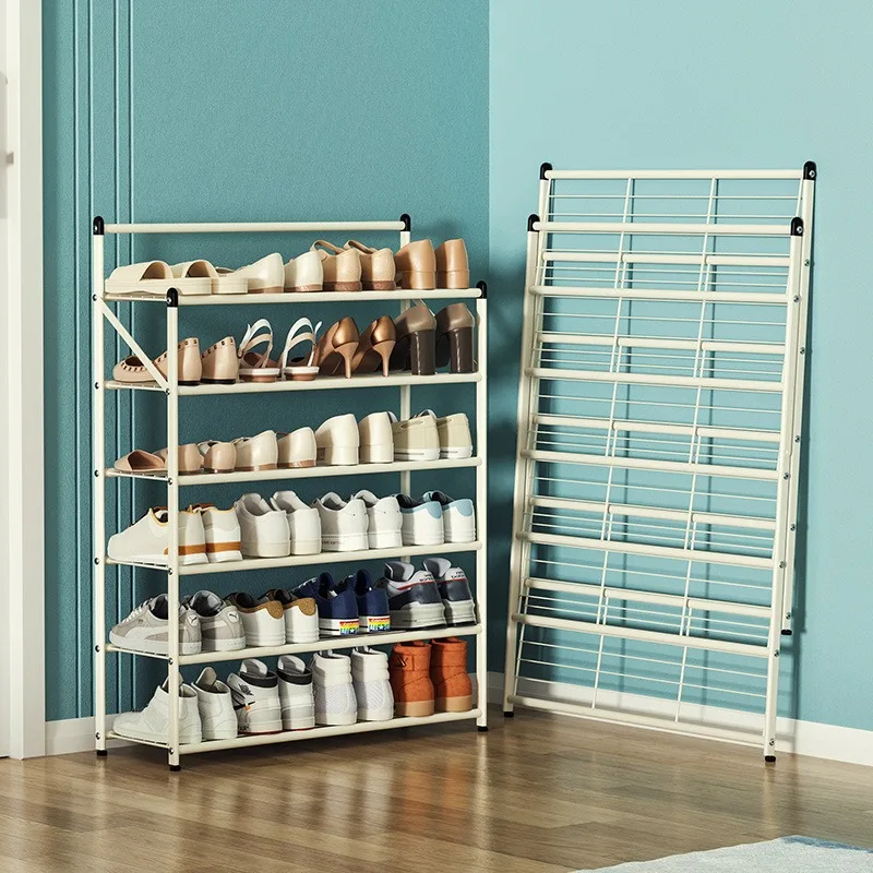 

Simple Home Door Installation-free Folding Shoe Rack with Multi-layer Shoe Storage Organizador De Zapatos Storage Cabinets