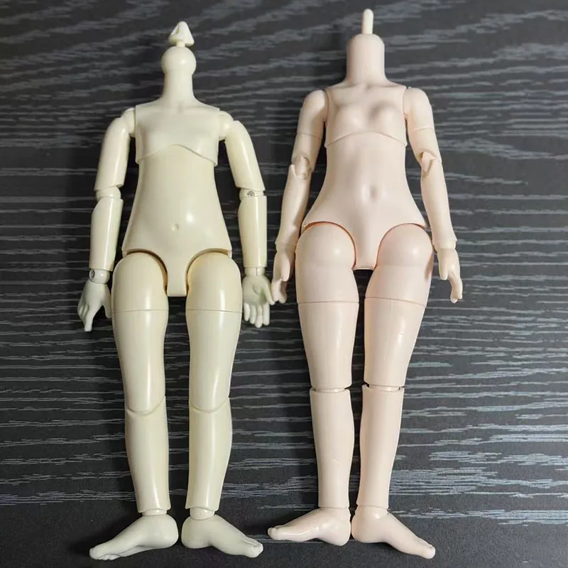 White / Nude Skin 1/6 Bjd Doll Mechanical Joint Body 30cm Practice Makeup Doll Kids Girls Doll Toy Gift