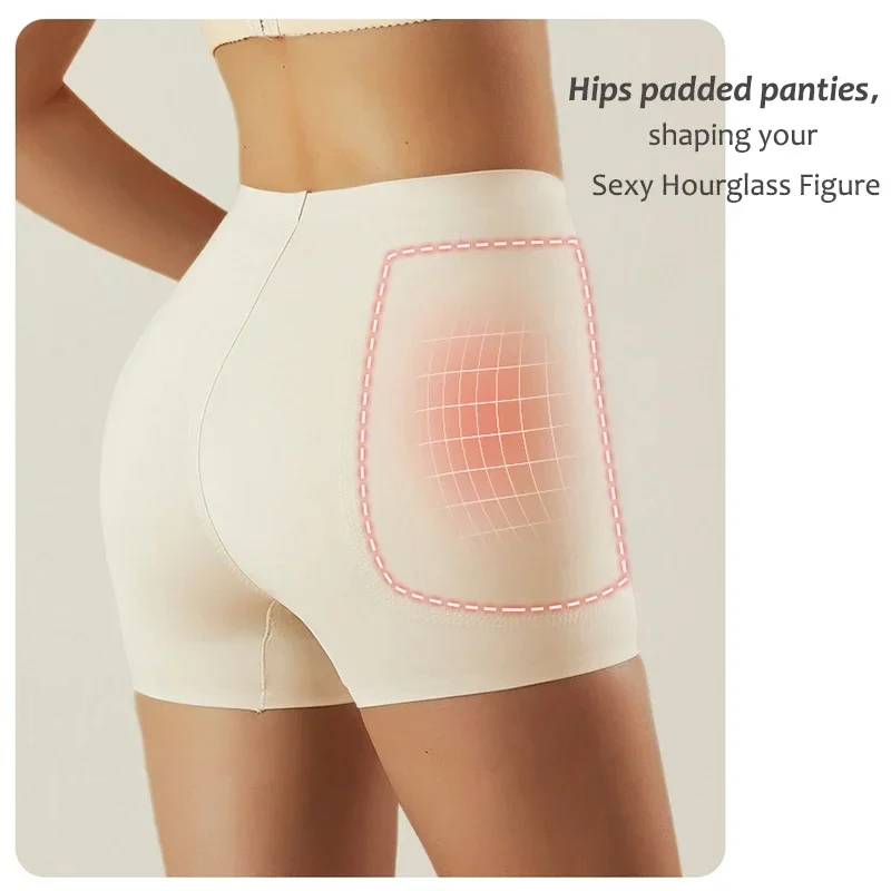 Women Hips Enhancer Padded Panties Natural Fake Butt Shorts Shaping Sexy Hourglass Figure Seamless Hips Padding