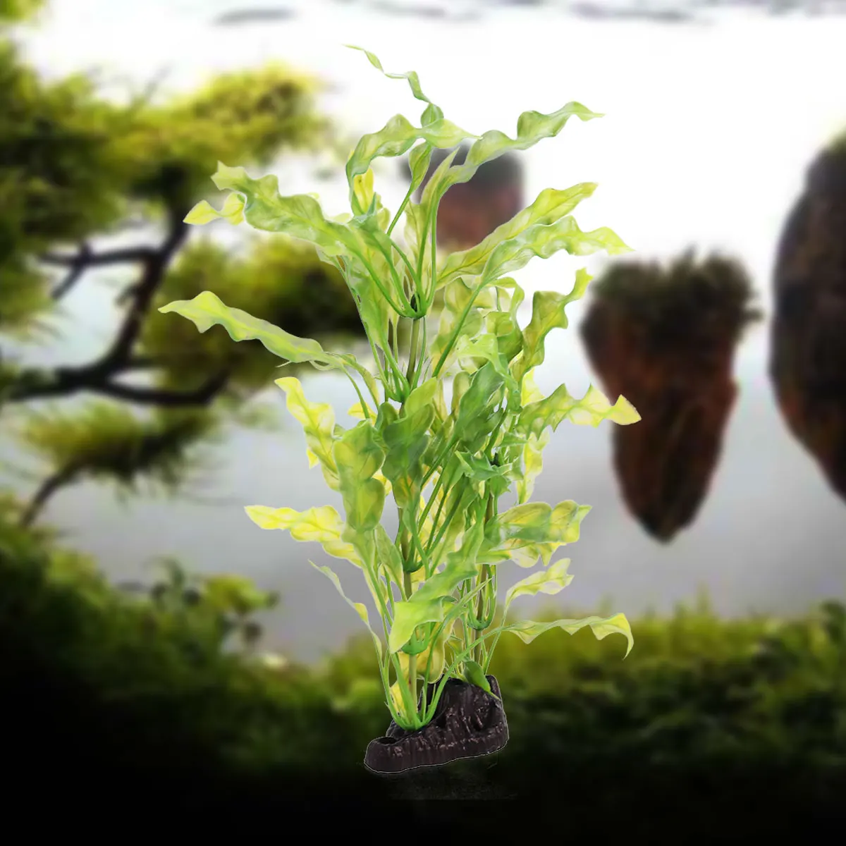 

Kelp Grass Decoration Aquarium Plants Plastic Fish Tank Decorations Large Artificial Greenery Lifelike Non Toxic Steady Base
