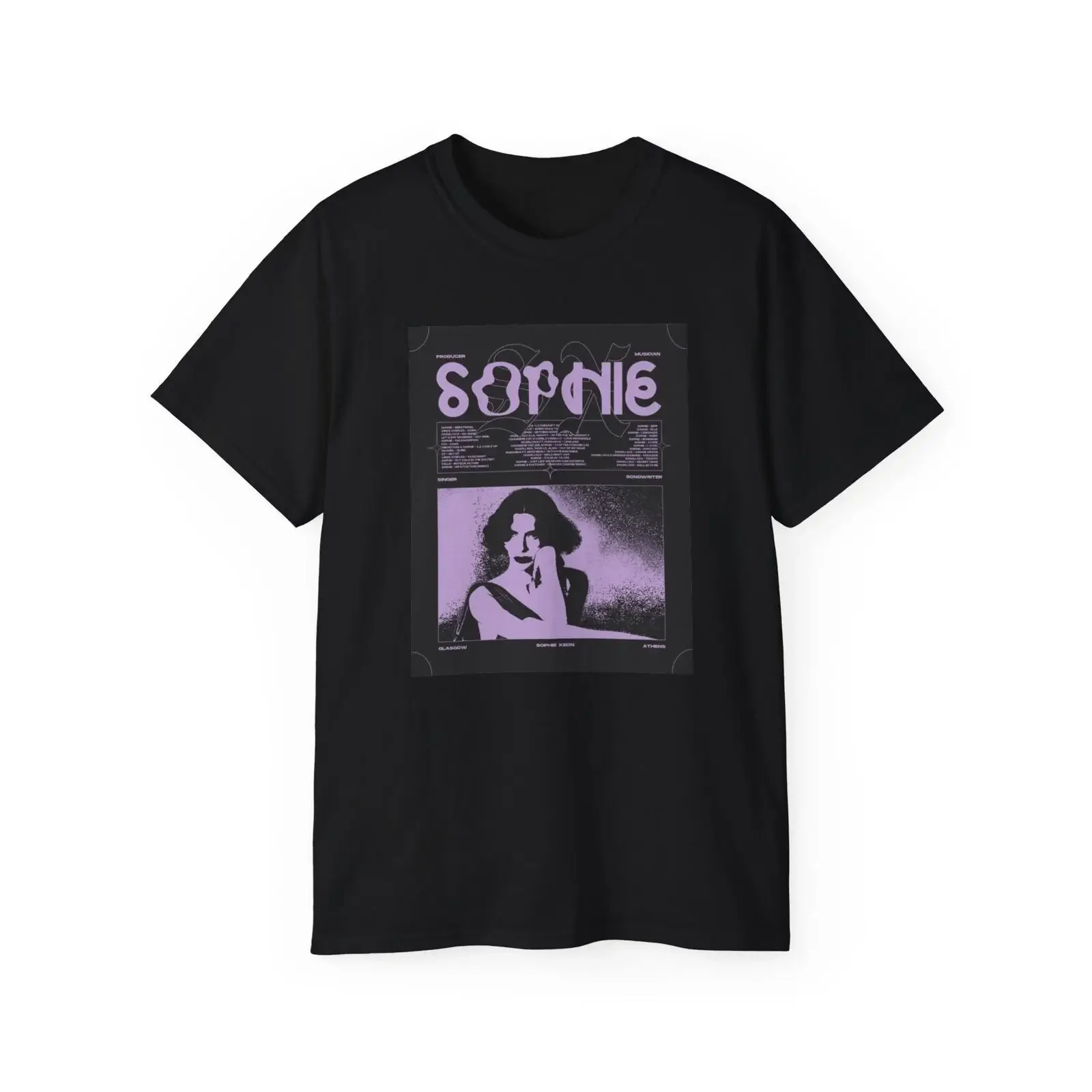 SOPHIE Xeon T Shirt Fan vintage Washed Comfortable designer clothes streetwear Versatile Breathable graphic Unisex Stretched