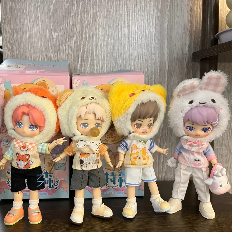 

In Stock Peetsoon academy male classmates & Adventure Fair​ Series Bjd mystery Box Ob11 1/12 handsome boy blind Box trendy gift