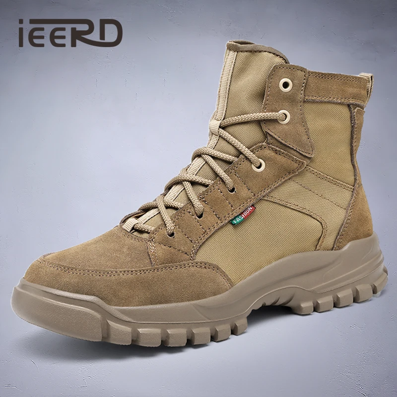 

Men's Western Cowboy Boots For Male Retro Suede Ankle Boots Lace-Up Non-Slip All Season Outdoor Casual Shoes For Trekking