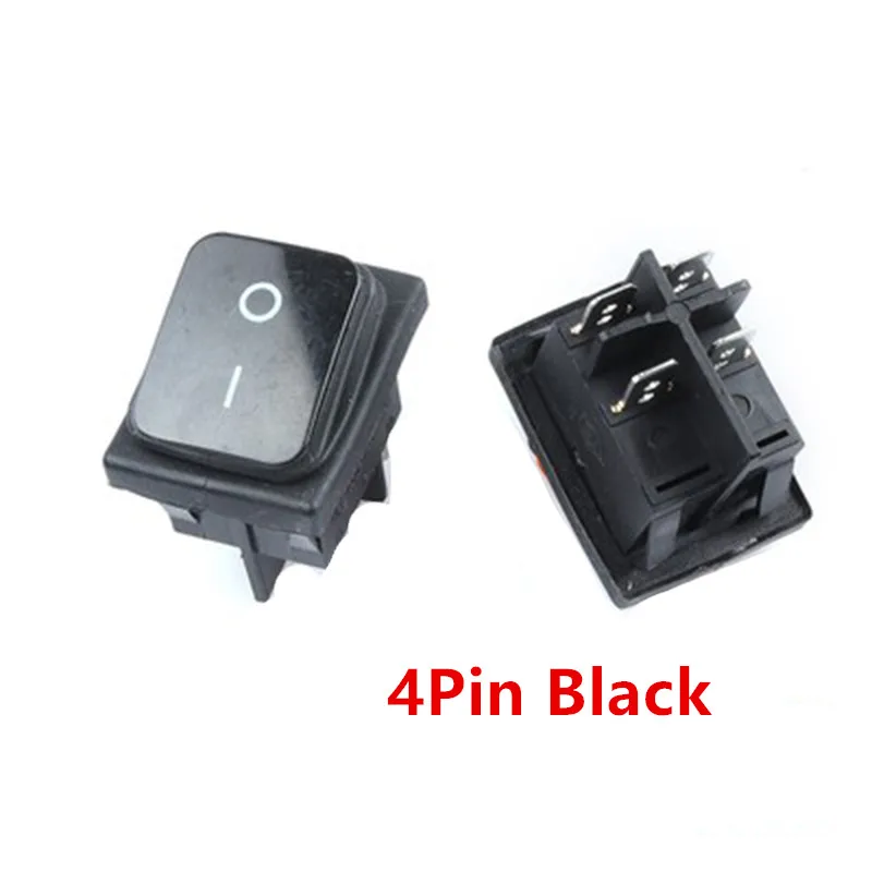 ON-OFF-ON ON-OFF 4/6 Pins 16A 20A 125V 250V AC Car Boat Led Light Rocker Toggle Switch Latching Waterproof Three Positions