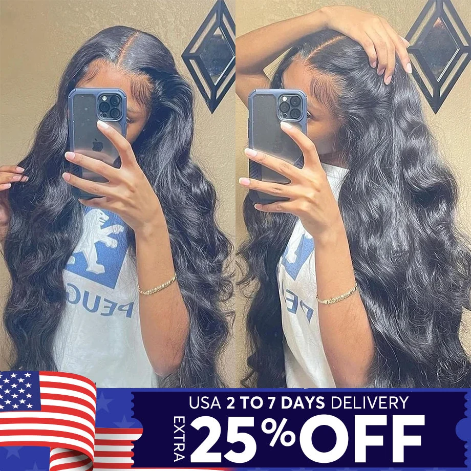 Body Wave 13x6 Hd Lace Frontal Wig 13X4 Lace Front Wig 5x5 Closure Pre Cut Glueless Preplucked Human Hair Wig Ready to Wear Go