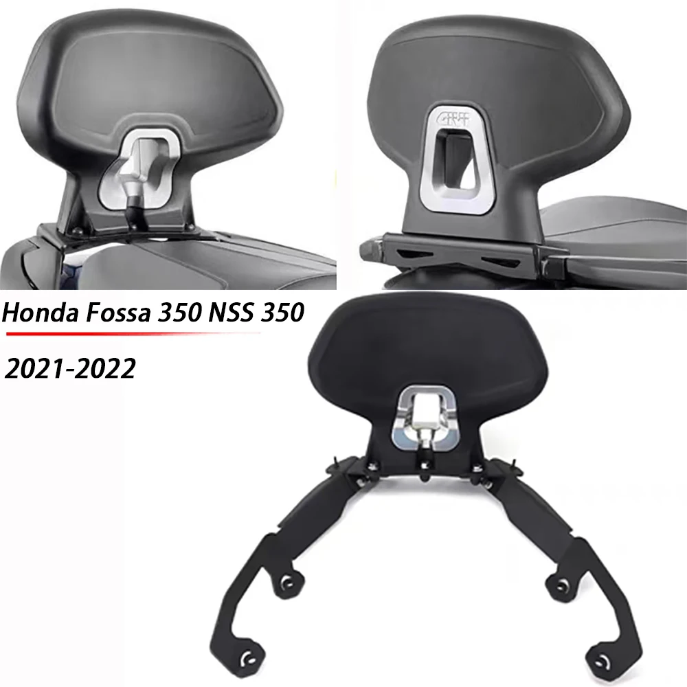 

For Honda FORZA 350 Forza350 NSS 350 NSS350 2021 2022 Motorcycle Black Rear Frame Passenger Seat Backrest Cushion Back Rest Pad