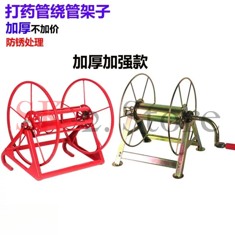 Red Hook Mount Hose Reel/Winder - for 200m Sprayer Pump Hose, Anti-Tangle Storage for Farm