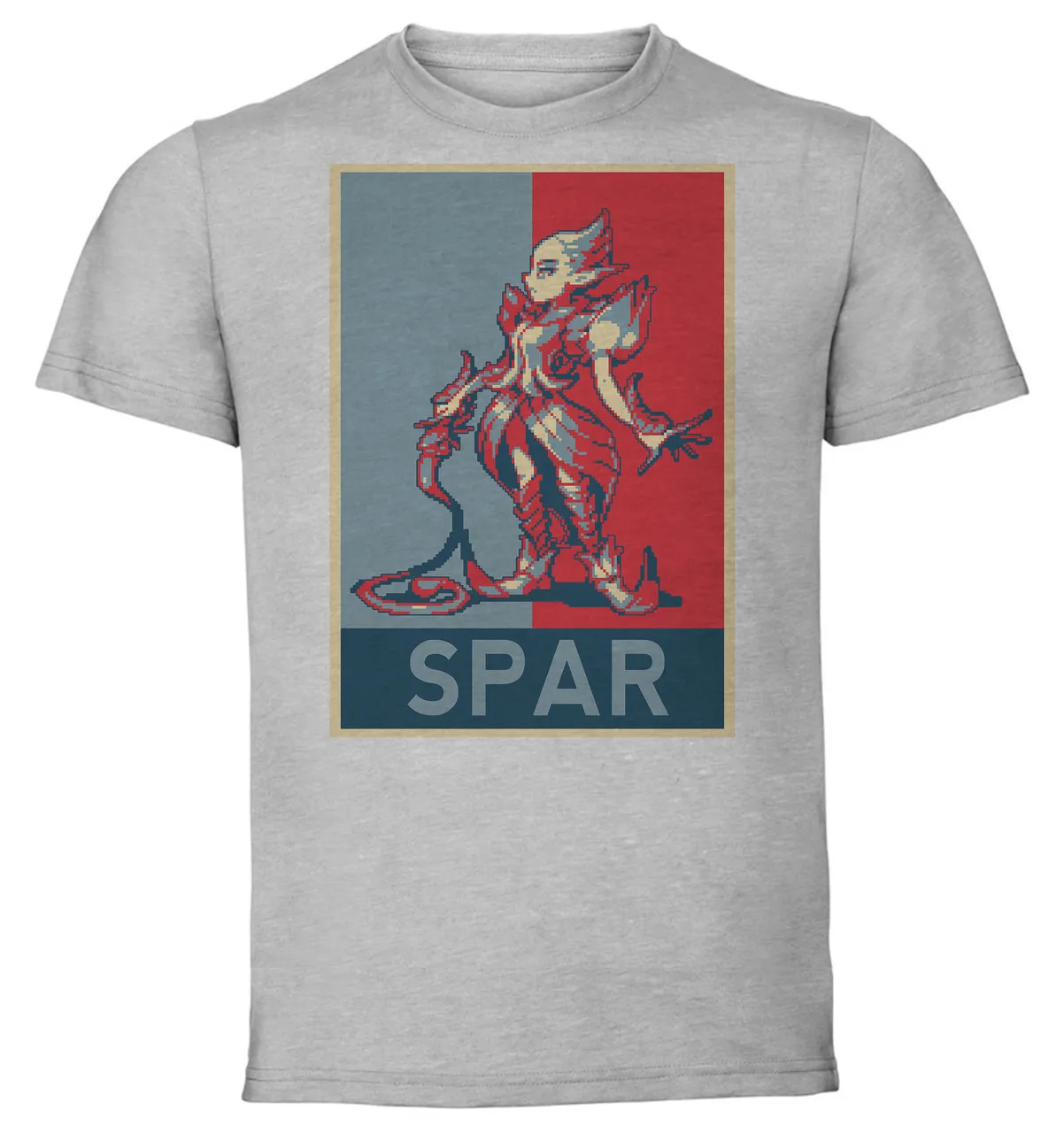 

T-Shirt Unisex Grey Propaganda Pixel Art Breath Of Fire Ii Spar