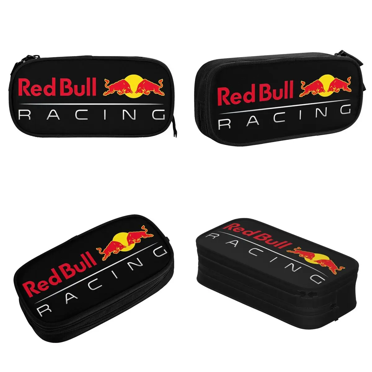 Red Double Bulls Racing Pencil Case Energy Drink Pen Bags Girls Boys Big Capacity Students School Gifts Pencilcases