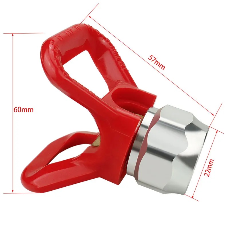 Imagem -03 - Pressão Airless Pintura Pistola Flat Tip Bico Guarda Universal Bico Guarda Ferramenta para Pulverizador Assento de Cobre 1pc Alta