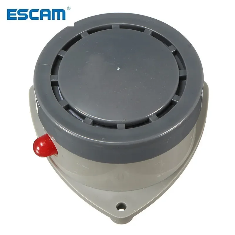 ESCAM ABS Plastics Water Leak Detector Water Sensor Leak Alarm with Caution Light Home Security Durable Quality