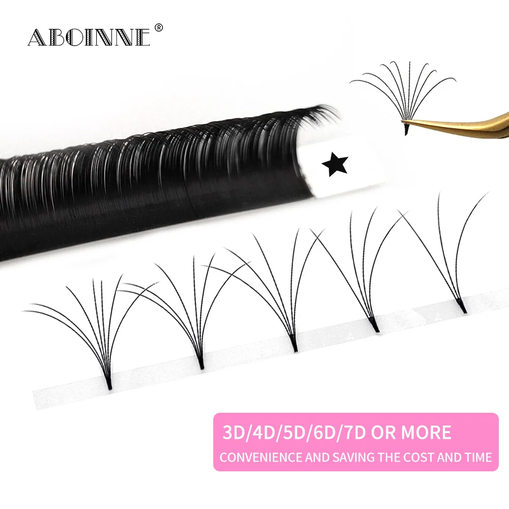 Abonnie 0.03 Fast Blooming Lashes Easy Fanning Mega Volume Lashes Cashmere Eyelashes Supply for Eye Beauty