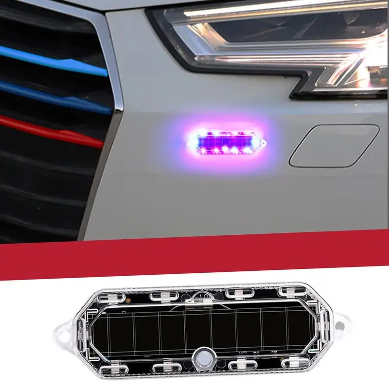 1PCS Strobe Warning Grille Flashing Lights Emergency Universal Trailer Truck Polices Stroboes Car Security Signal Lamp